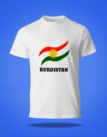 Groot Koerdistan Vlag Wit