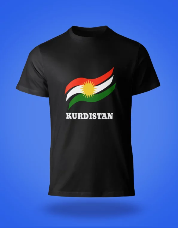 Groot Koerdistan Vlag Zwart