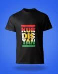KURDISTAN flag T-Shirt KUR-DIS-TAN