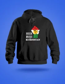 Her Biji Kurdistan Hoodie Met Vlag
