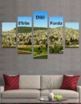 Efrin Dile Kurda 5 Stuk Canvas Print – Afrin Rojava Kurdistan