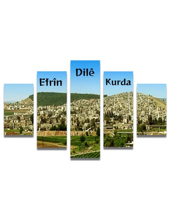 Efrin Dile Kurda 5 Stuk Canvas Print - Afrin Rojava Kurdistan