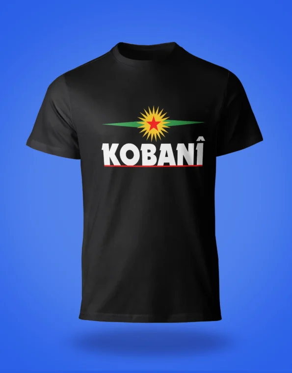 Kobani Kurdistan T-Shirt Zwart