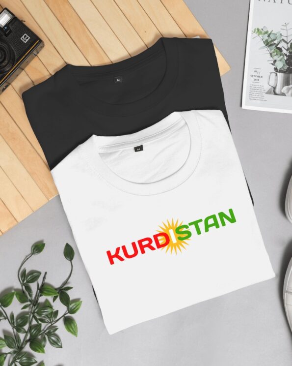 Koerdische T-Shirt Met Kurdistan Vlag