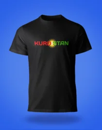 Koerdische T-Shirt Met Kurdistan Vlag