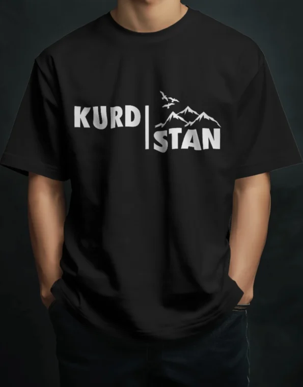 Kurdistan T-Shirt met berg Kurdish Kurds Kurdistan